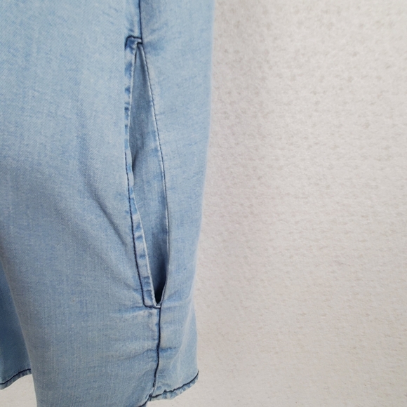 T&W DESIGNS Women's Button Down Chambray Tencel Shirt Sz S NWT - Picture 4 of 9